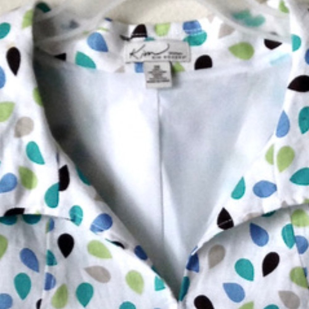 KIM ROGERS WOMEN-Multi-Color 100% Linen Jacket - Picture 4 of 12